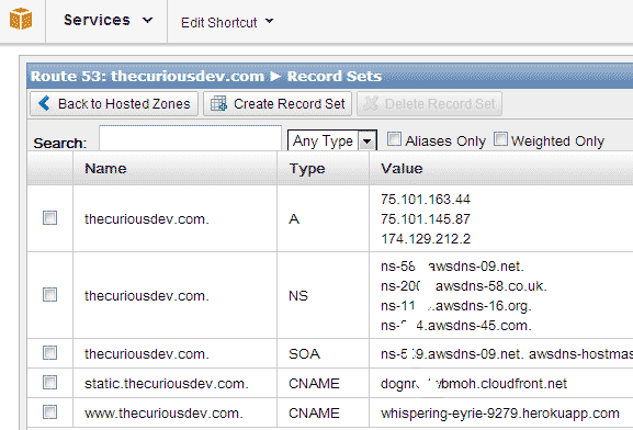 Route53 DNS Configuration