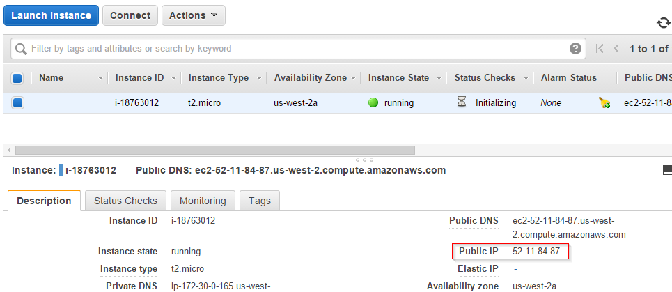 AWS EC2 Instance IP